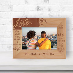 When We Are In Love We Seem To Ourselves Personalized Wooden Frame