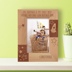 My Brother Is My Only Best Friend Personalized Wooden Frame