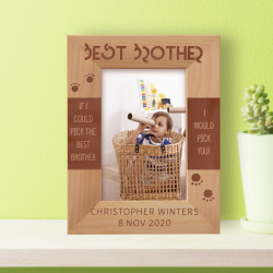 Best Brother Personalized Wooden Frame