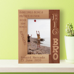 Big Bro Personalized Wooden Frame Personalized Wooden Frame