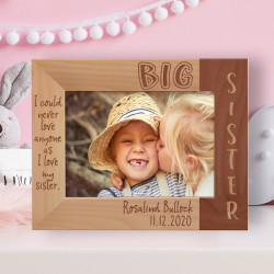 Big Sister Personalized Wooden Frame