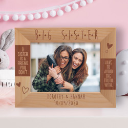 Big Sister Personalized Wooden Frame
