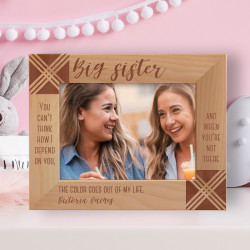 Big Sister Personalized Wooden Frame