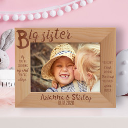 Big Sister Personalized Wooden Frame
