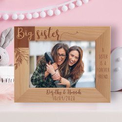 Big Sister Personalized Wooden Frame