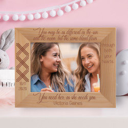 You Need Her As She Needs You Personalized Wooden Frame