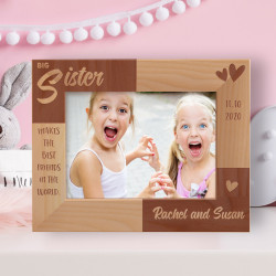 Big Sister Personalized Wooden Frame