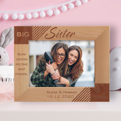 Big Sister Personalized Wooden Frame