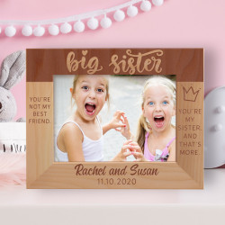 Big Sister Personalized Wooden Frame