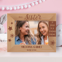 A Sister Is A Forever Friend Personalized Wooden Frame