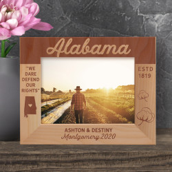 Alabama Personalized Wooden Frame