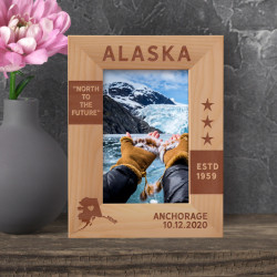 Alaska Personalized Wooden Frame