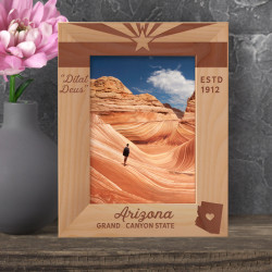 Arizona Personalized Wooden Frame
