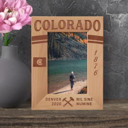 Colorado Personalized Wooden Frame