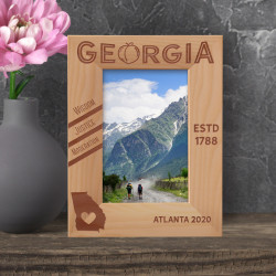 Georgia Personalized Wooden Frame