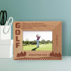 How You Handle Failure Determines How Successful You Will Be Personalized Wooden Frame-5" x 3 1/2" Brown Horizontal
