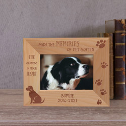 The Sadness In Your Heart Personalized Wooden Frame-5" x 3 1/2" Brown Horizontal