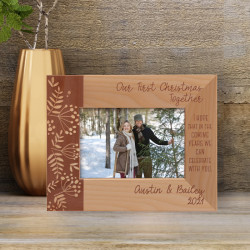 I Hope That In The Coming Years We Can Celebrate Wit You Personalized Wooden Frame-5" x 3 1/2" Brown Horizontal