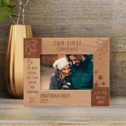 The Most Special Gift I Can GIve This Christmas Personalized Wooden Frame-5" x 3 1/2" Brown Horizontal
