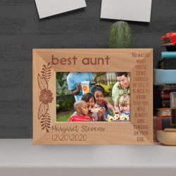 No Matter What You're Going Through In Life It Is Nice To Know That You Will Always Have Someone On Your Side Personalized Wooden Frame-5" x 3 1/2" Brown Horizontal