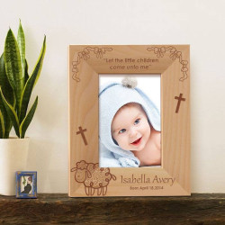Little Children Personalized Wooden Photo Frame 3 1/2" x 5" Finished