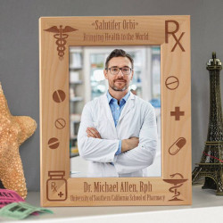Bringing Health to the World Personalized Wooden Picture Frame 5" x 7" Finished (Frames)