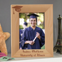 Graduation Personalized Wooden Picture Frame 5" x 7" Finished
