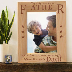 It Takes Someone Special to be a Dad Personalized Wooden Picture Frame 5" x 7" Finished