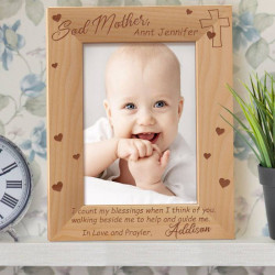Sad Mothers Personalized Wooden Picture Frame 5" x 7" Finished (Frames)