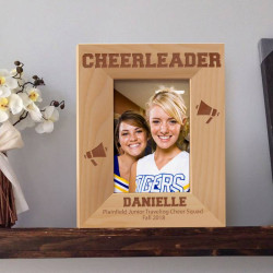 Cheerleader Personalized Wooden Picture Frame 3 1/2" x 5" Finished (Frames)