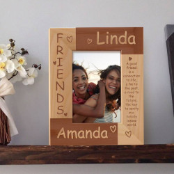 Friends Personalized Wooden Picture Frame 3 1/2" x 5" Finished (Frames)