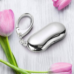 Personalized Silver Eye Glass Key Chain