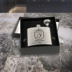 Customized Birthday Flask, Personalized Stainless Steel Flask Set, Zodiac Sign Gift Box