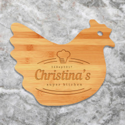 Personalized Hen Shaped Cutting Board, Kitchen Gifts for Dad, Cutting Board Kitchen Decor, Kitchen Design Gifts