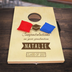 Personalized Graduation Bean Bag Game, Mini Bean Bag Toss Game, Custom Graduation Day Gifts
