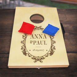 Personalized Wedding Bean Bag Game, Mini Bean Bag Toss Game, Custom Wedding Day Gifts