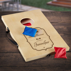 Personalized Baby Shower Mini Bean Bag Corn Hole Game, Baby Shower Gifts
