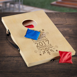 Personalized Christmas Bean Bag Game, Mini Bean Bag Toss Corn Hole Game, Christmas Games Gifts