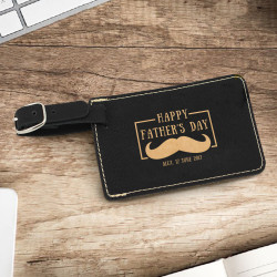 Personalized Fathers Day Travel Gifts, Leather Luggage Tag, Customized Gifts for Dad