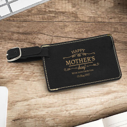 Personalized Travel Gifts for Mom, Leather Luggage Tag for Mom, Mothers Day Gifts from Daughter