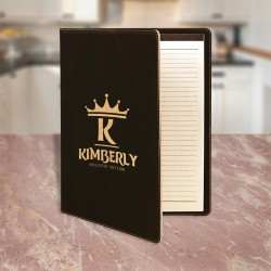 Personalized Leather Portfolio with Notepad, Customized Notepad Portfolio, Business Gift Idea