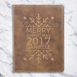 Personalized Christmas Leather Passport Holder, Customized Passport Cover, Christmas Gift