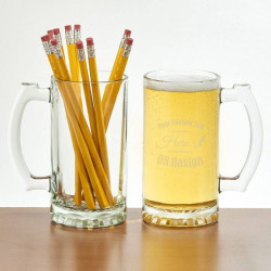Personalized Over-sized Glass Pint Tankard