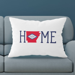 Personalized Arkansas Pillow Case with Home State Design