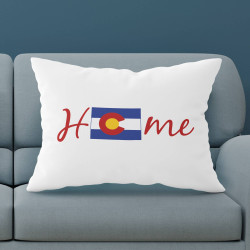 Personalized Colorado Pillow Case with Home State Design