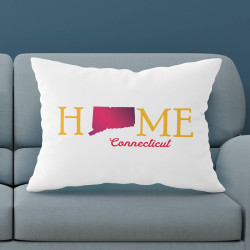 Personalized Connecticut Pillow Case with Home State Design