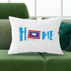 Personalized Wyoming Pillow Case with Home State Design