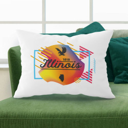 Personalized Illinois Pillow Case