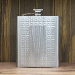 Personalized VIP 7oz Tartan Stainless Steel Flask with Custom image