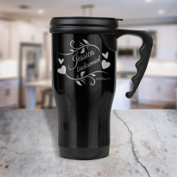 Bridesmaids Travel Cup Personalized , Stainless Steel Travel Mug 14 Oz, Customized Bridesmaids Gifts